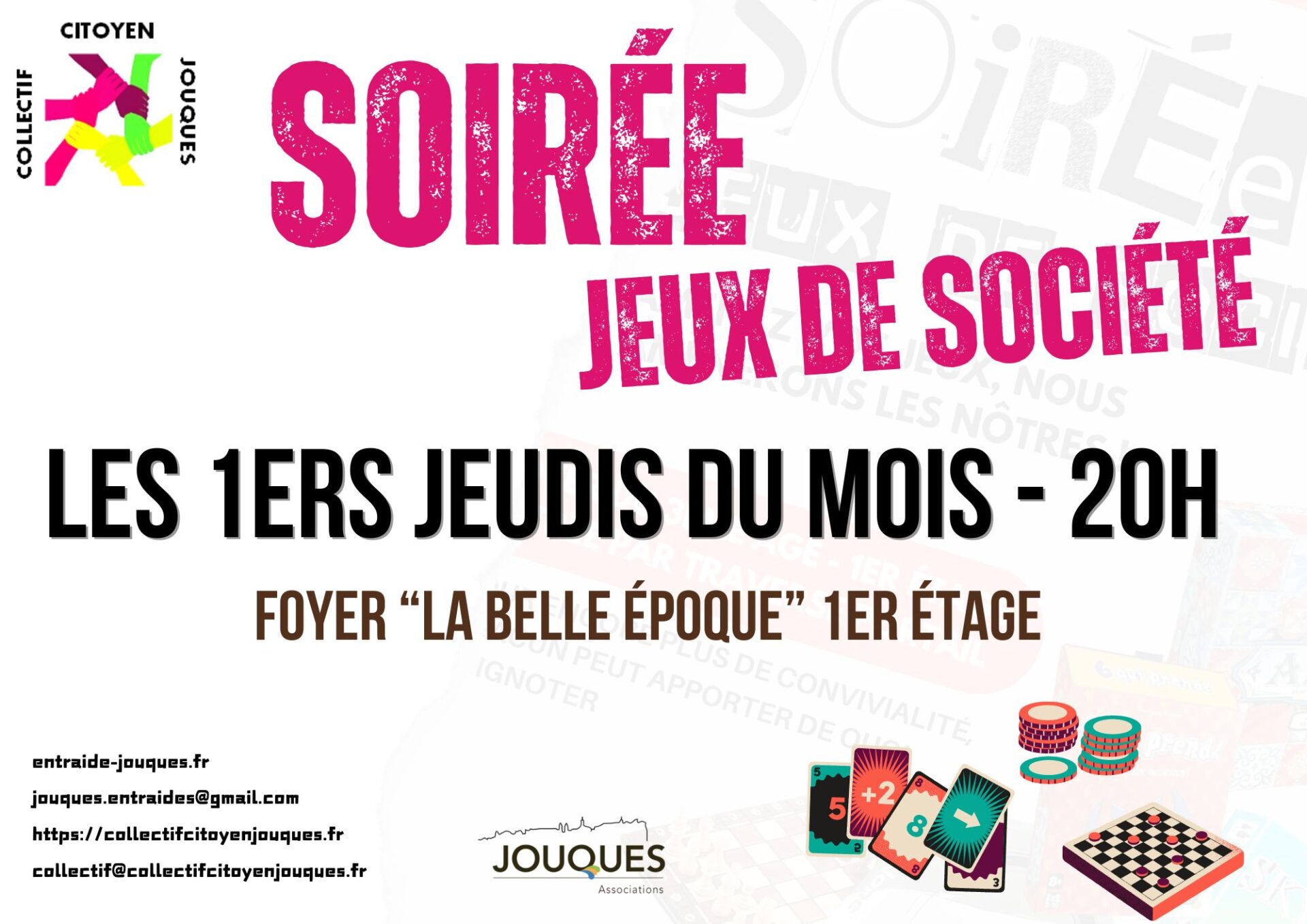🎲 Collectif Citoyen : Soirée Jeux de Société